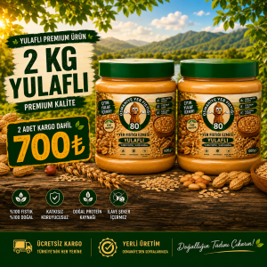 2 KG Çıtır Yulaflı Fıstık Ezmesi